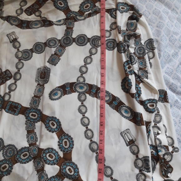 RALPH LAUREN printed top with button front - Picture 9 of 12